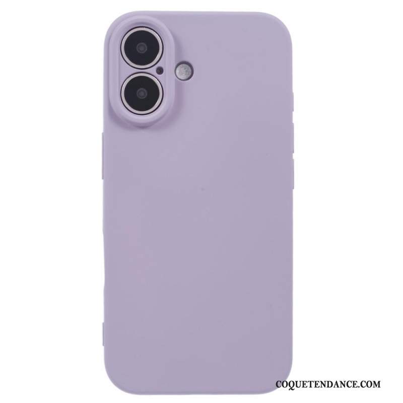 Coque iPhone 16 Plus Silicone Doublure Fibre