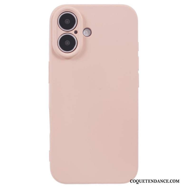 Coque iPhone 16 Plus Silicone Doublure Fibre