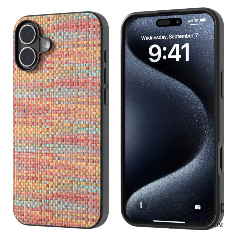 Coque iPhone 16 Plus Texture Raffinée