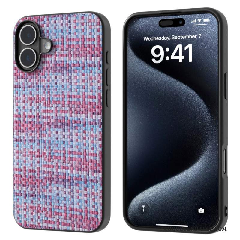 Coque iPhone 16 Plus Texture Raffinée