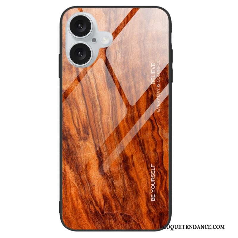 Coque iPhone 16 Plus Vere Trempé Bois