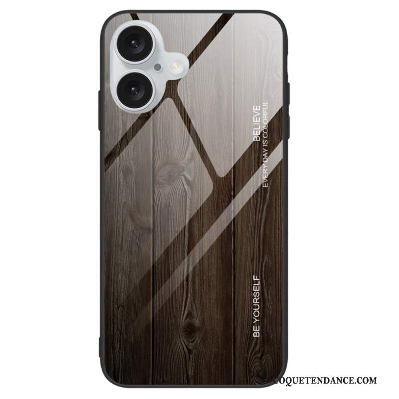 Coque iPhone 16 Plus Vere Trempé Bois