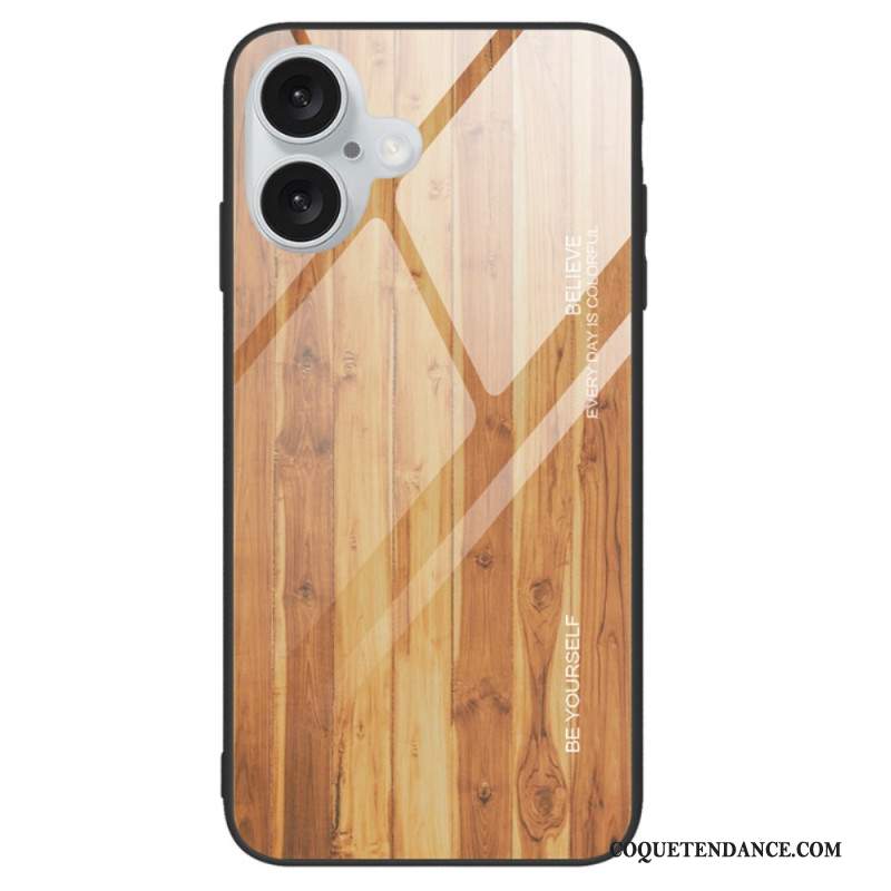 Coque iPhone 16 Plus Vere Trempé Bois