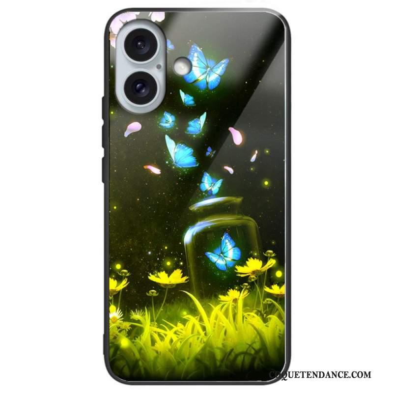 Coque iPhone 16 Plus Verre Trempé Différents Motifs