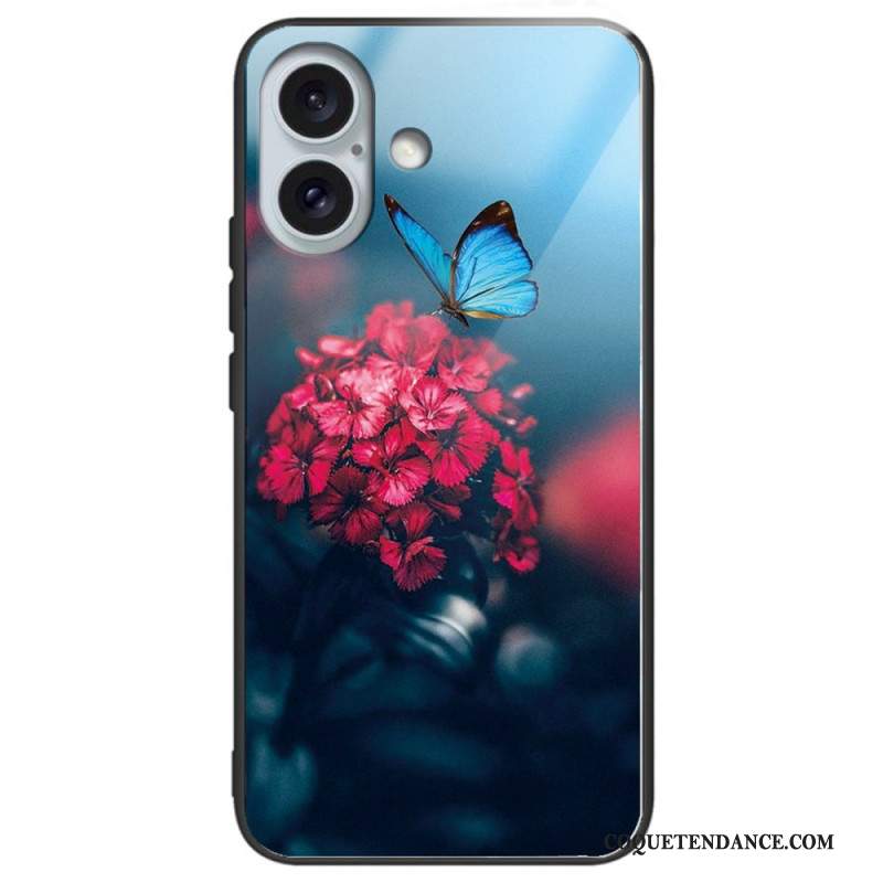 Coque iPhone 16 Plus Verre Trempé Motif