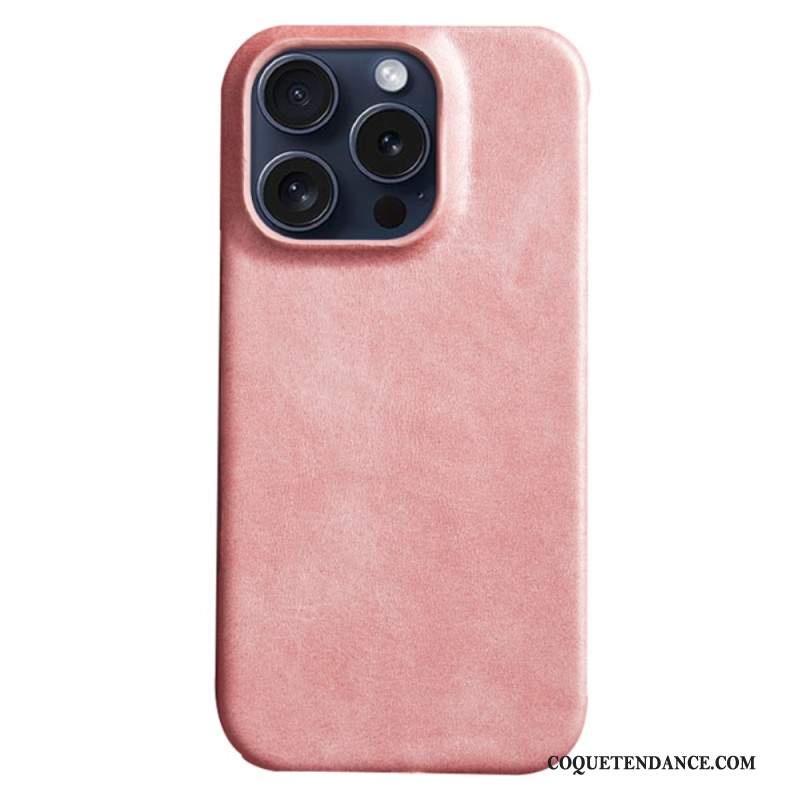 Coque iPhone 16 Pro Effet Cuir