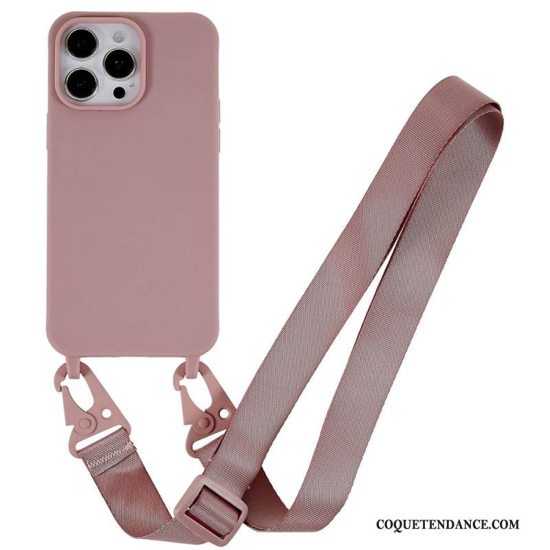 Coque iPhone 16 Pro Lanière Ajustable