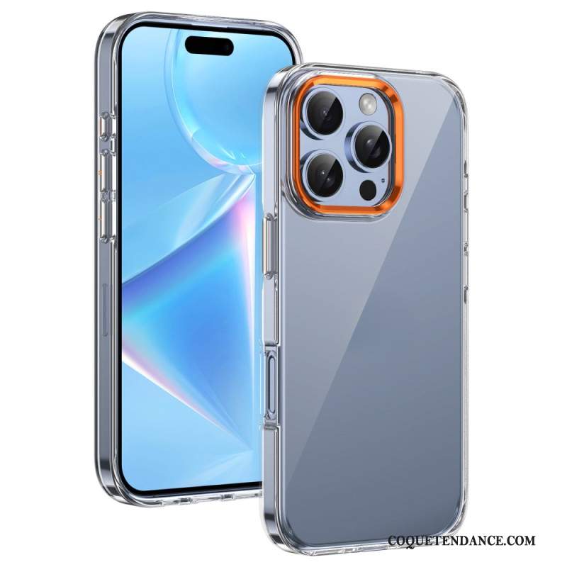 Coque iPhone 16 Pro Max Cadre Appareil Photo Effet Métal