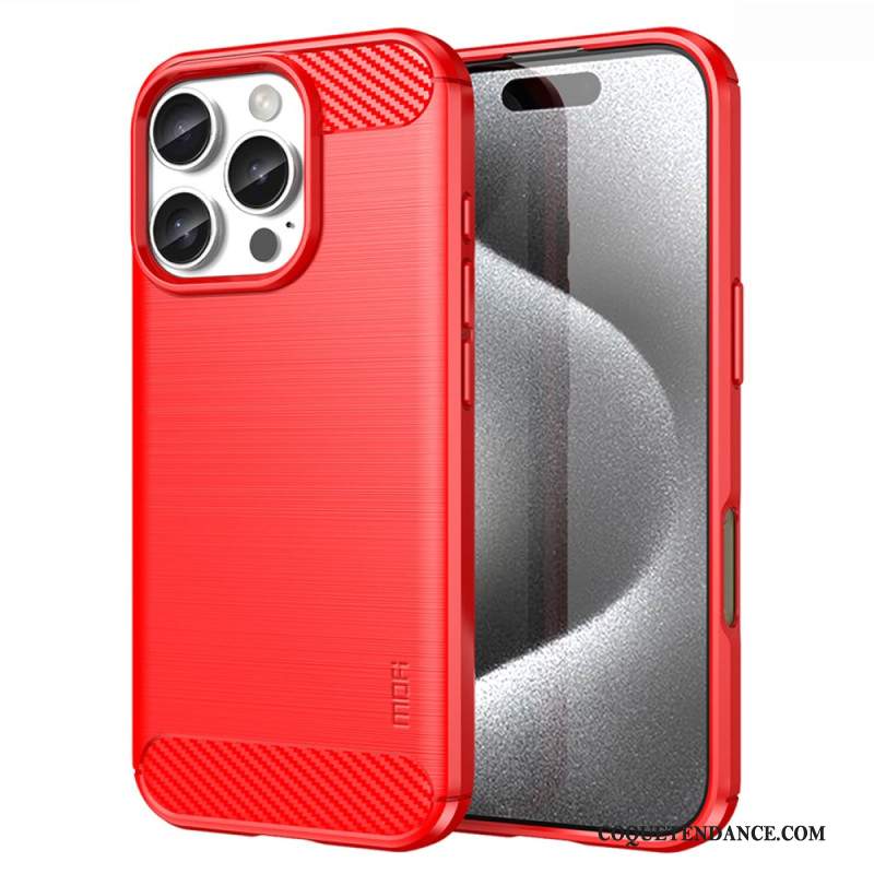 Coque iPhone 16 Pro Max Fibre Carbone Brossée MOFI