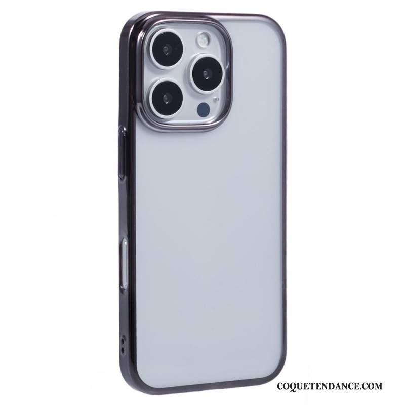 Coque iPhone 16 Pro Max Rebord Effet Métal X-LEVEL