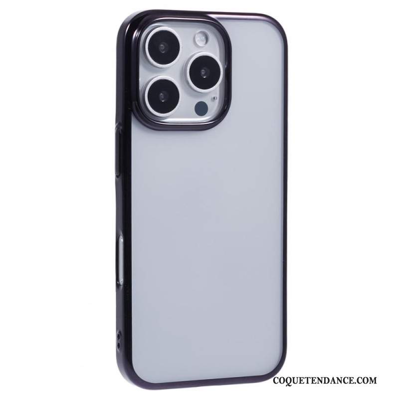 Coque iPhone 16 Pro Max Rebord Effet Métal X-LEVEL