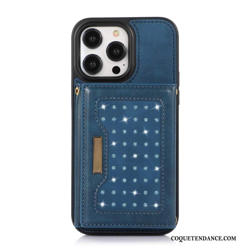 Coque iPhone 16 Pro Portefeuille et Technologie de Blocage RFID