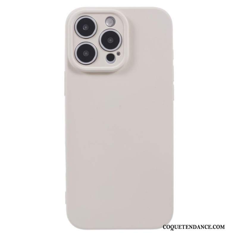 Coque iPhone 16 Pro Silicone avec Doublure en Fibre