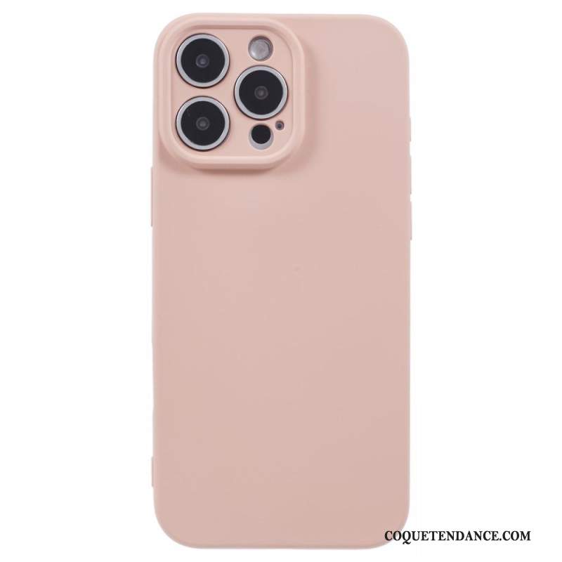 Coque iPhone 16 Pro Silicone avec Doublure en Fibre