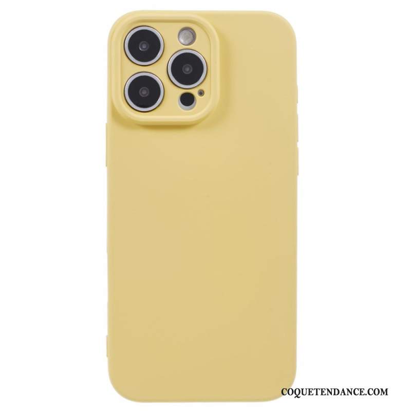 Coque iPhone 16 Pro Silicone avec Doublure en Fibre