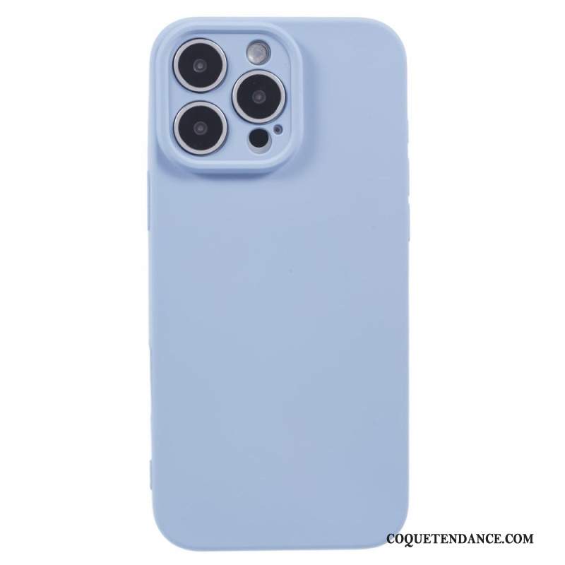 Coque iPhone 16 Pro Silicone avec Doublure en Fibre