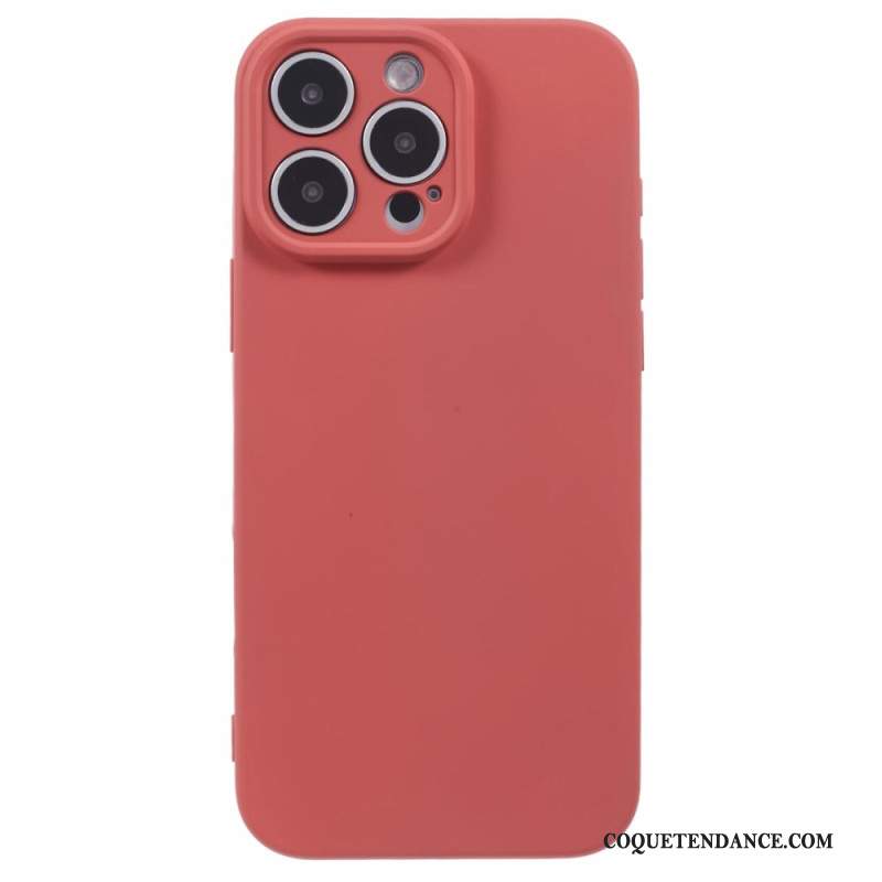 Coque iPhone 16 Pro Silicone avec Doublure en Fibre