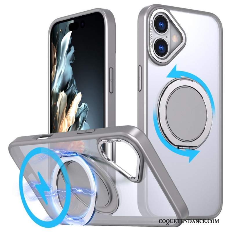 Coque iPhone 16 Support Annulaire Compatible MagSafe