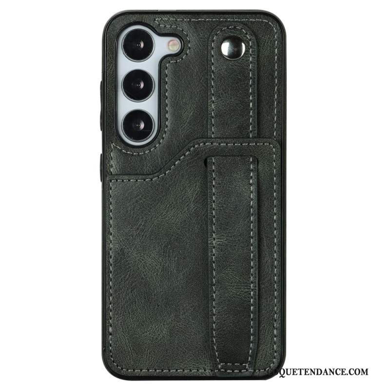 Coque pour Samsung Galaxy S24 Plus 5G avec Sangle et Porte-Cartes