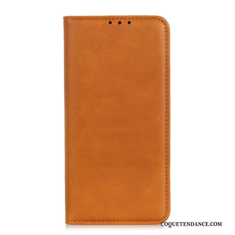 Flip Cover Moto G41 / G31 Cuir Litchi Fendu