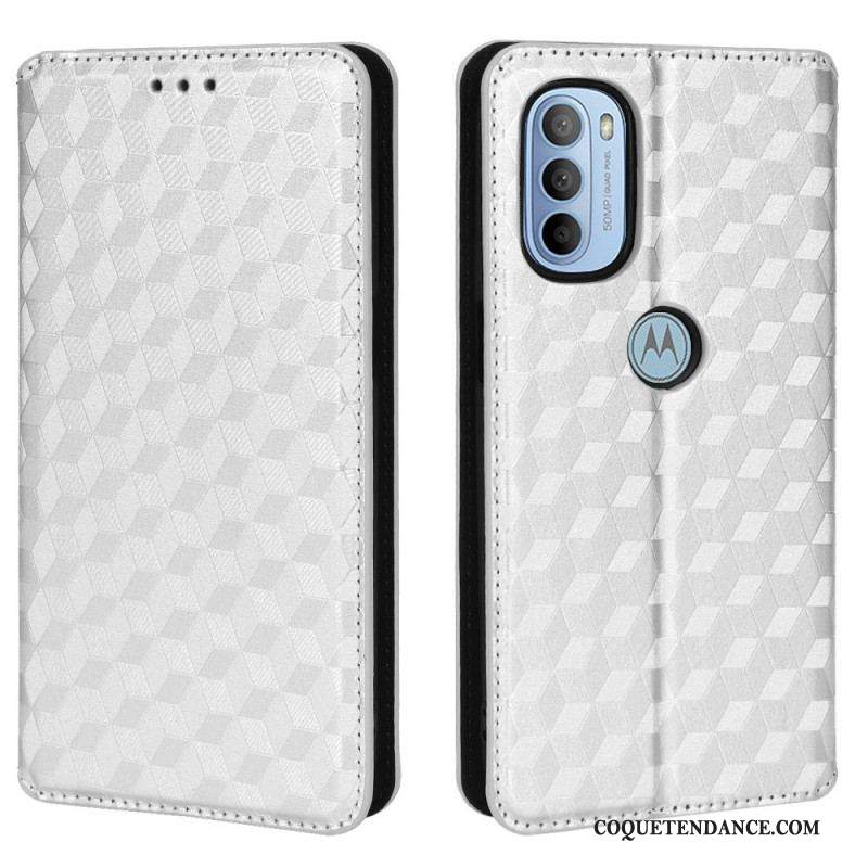 Flip Cover Moto G41 / G31 Effet Cuir Diamant