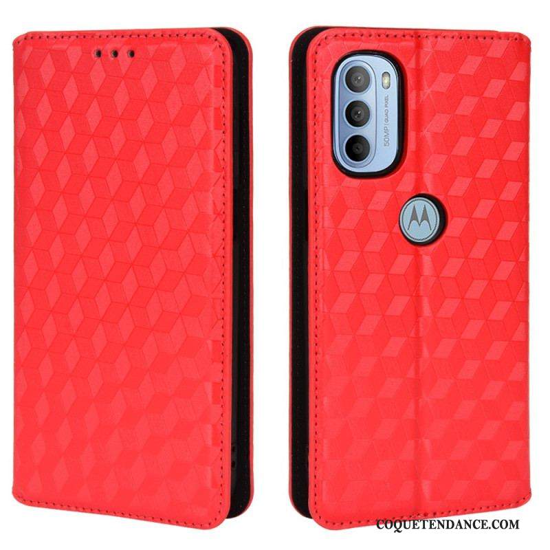 Flip Cover Moto G41 / G31 Effet Cuir Diamant