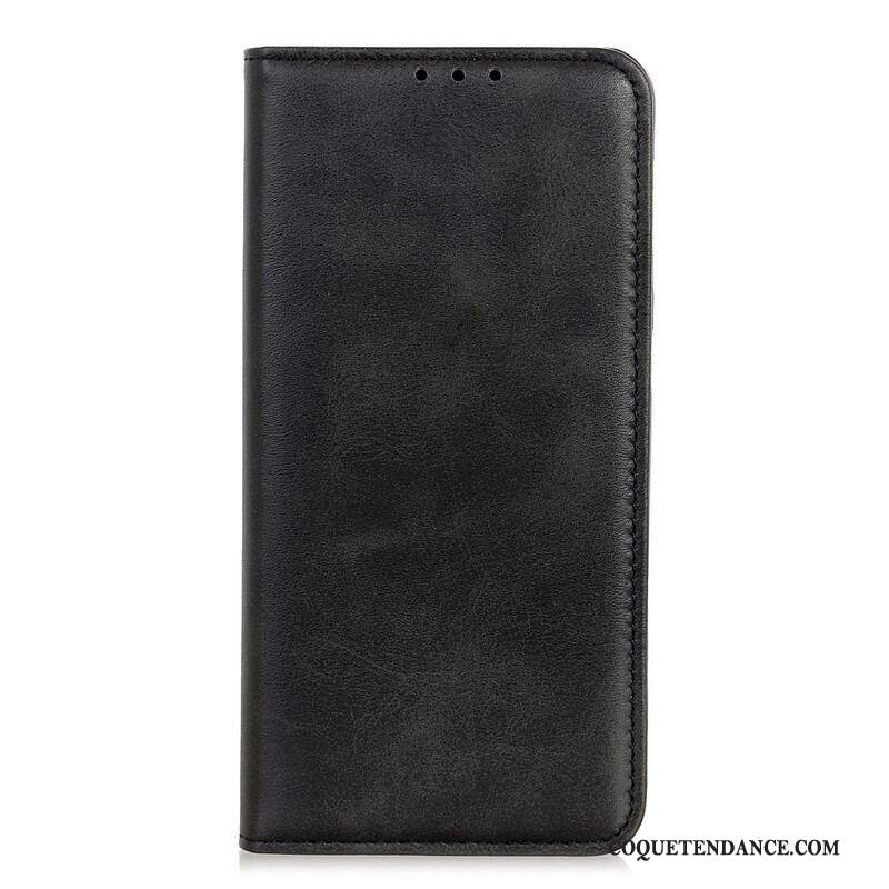 Flip Cover Samsung Galaxy A12 / M12 Cuir Fendu