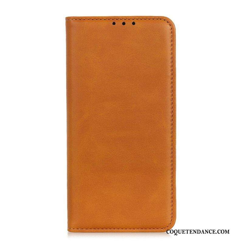 Flip Cover Samsung Galaxy A12 / M12 Cuir Fendu