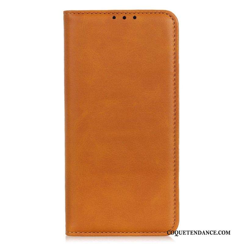 Flip Cover Samsung Galaxy A14 5G / A14 Cuir Fendu