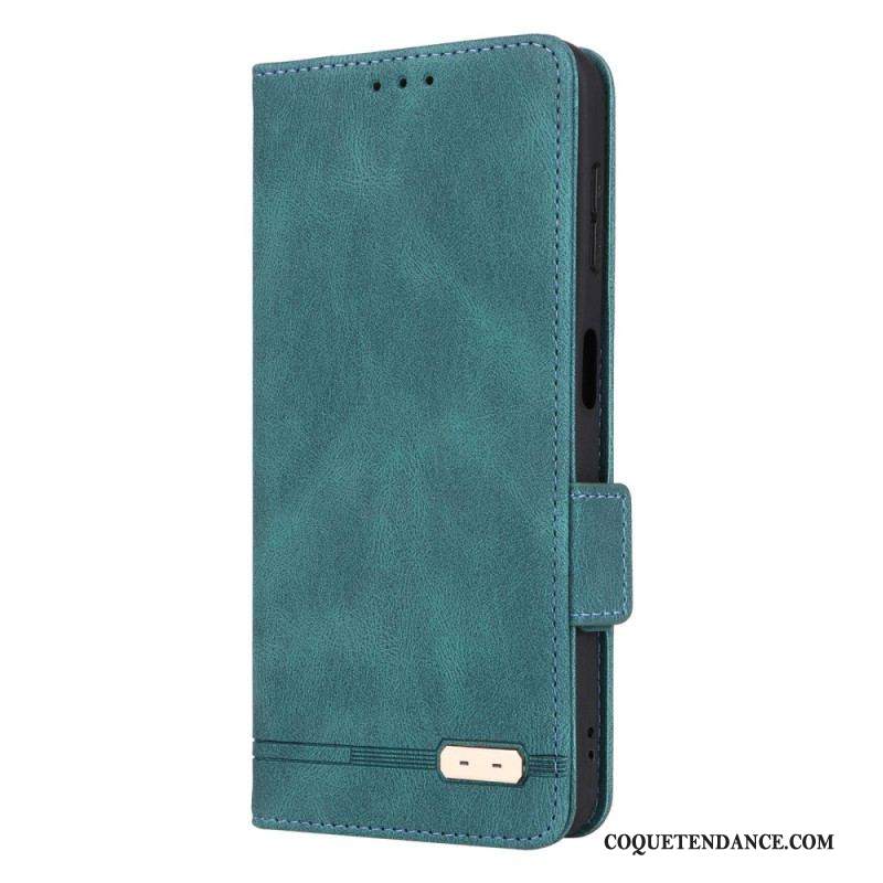 Flip Cover Samsung Galaxy A14 5G / A14 Texture Cuir