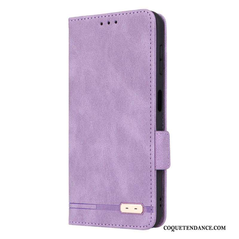 Flip Cover Samsung Galaxy A14 5G / A14 Texture Cuir