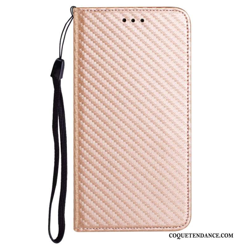 Flip Cover Samsung Galaxy A15 5G Fibre Carbone