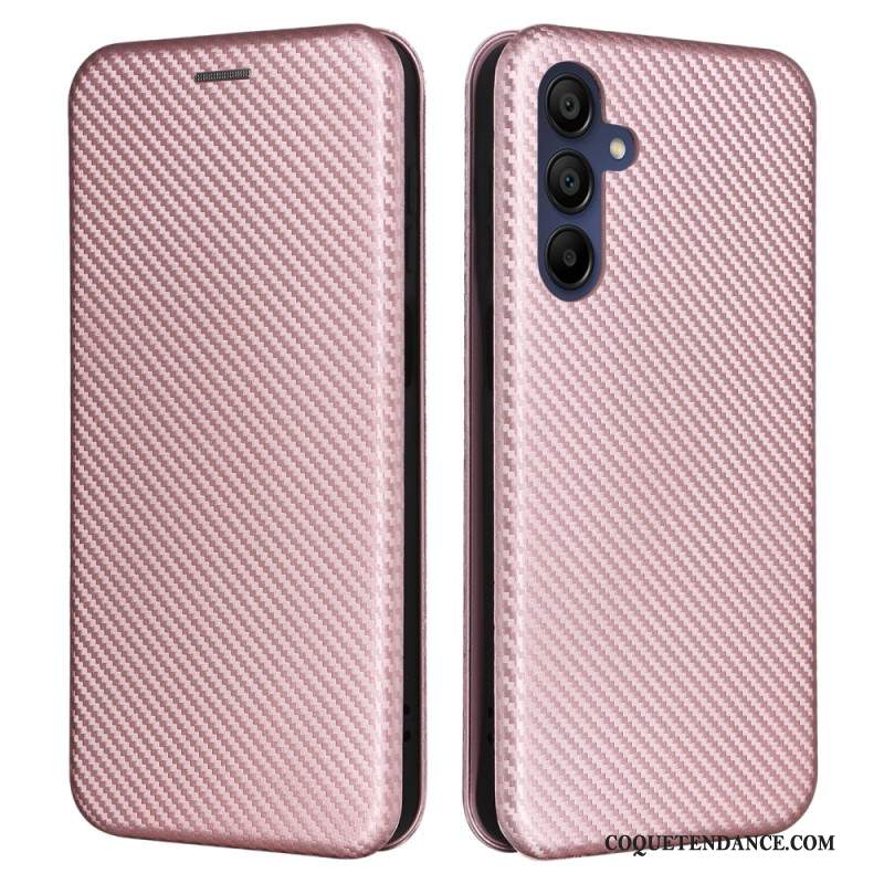 Flip Cover Samsung Galaxy A16 4G / 5G Fibre Carbone