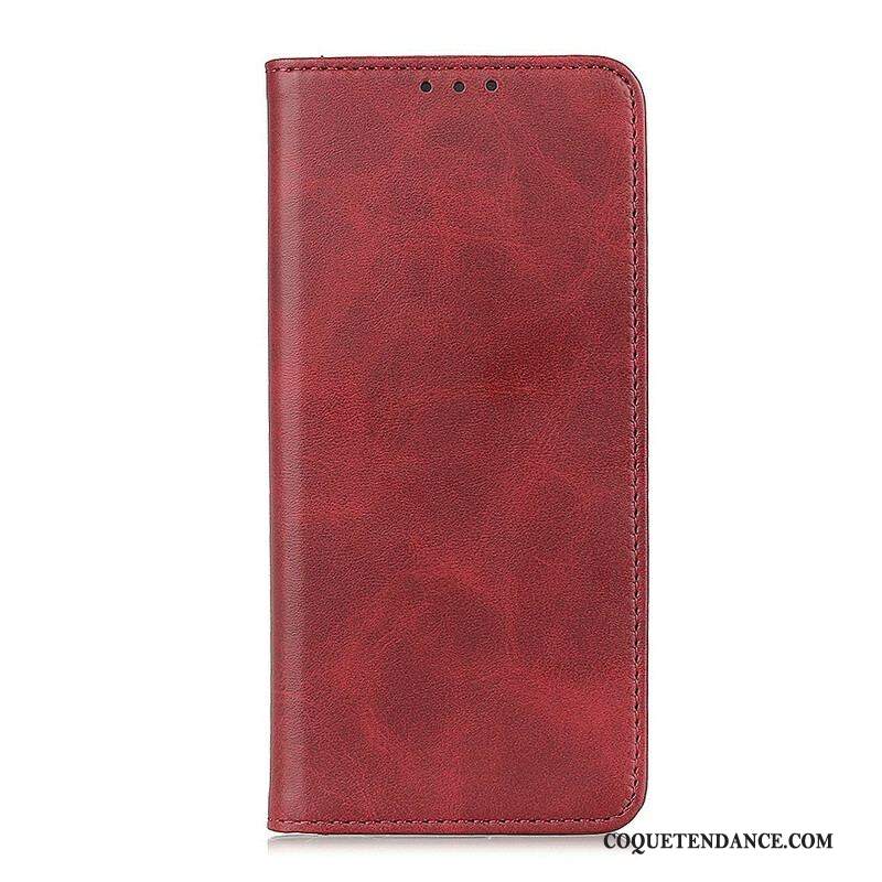 Flip Cover Samsung Galaxy A42 5G Cuir Fendu