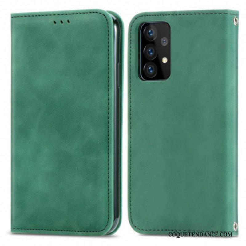 Flip Cover Samsung Galaxy A52 4G / A52 5G / A52s 5G Effet Cuir Chic