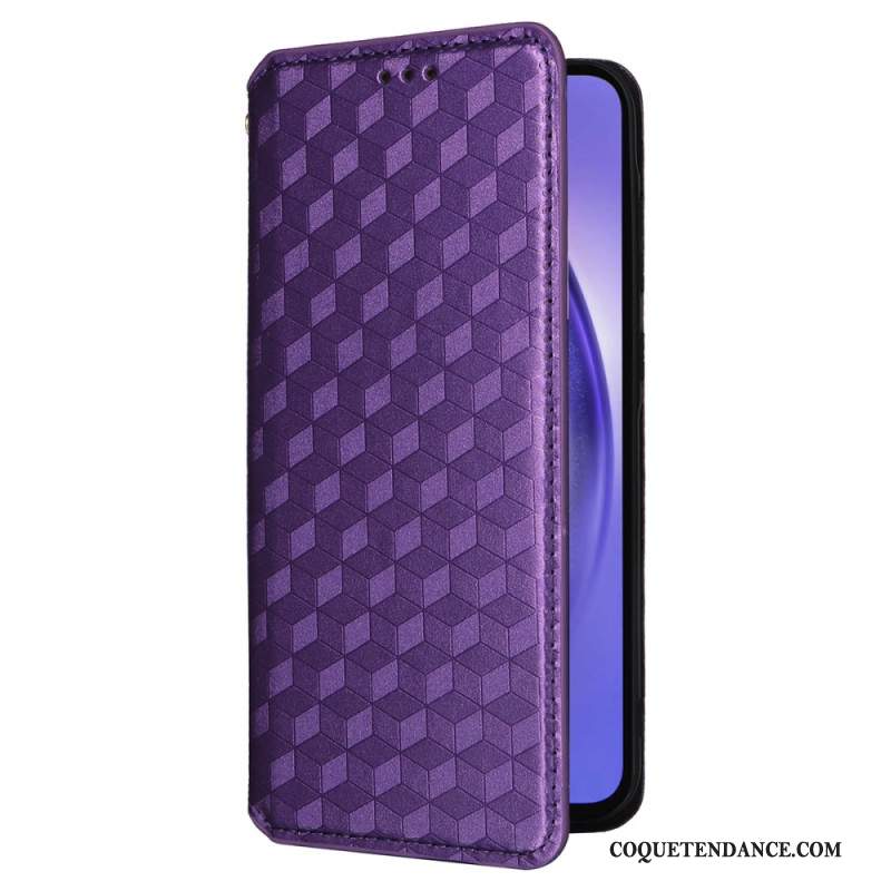 Flip Cover Samsung Galaxy A55 5G Losanges 3D