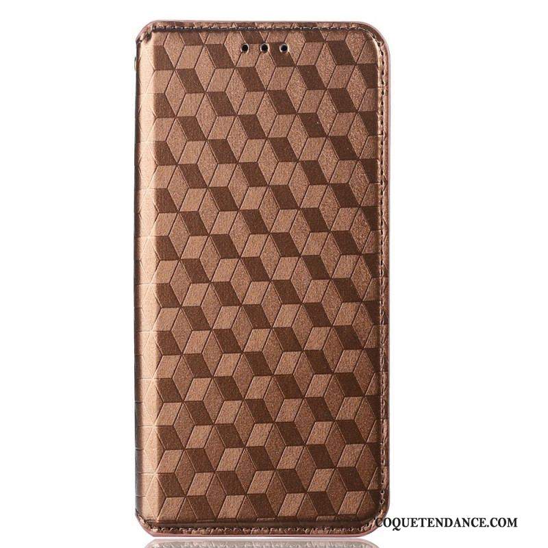 Flip Cover Samsung Galaxy M13 Cubes 3D