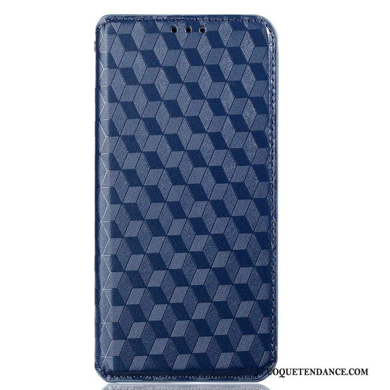 Flip Cover Samsung Galaxy M13 Cubes 3D