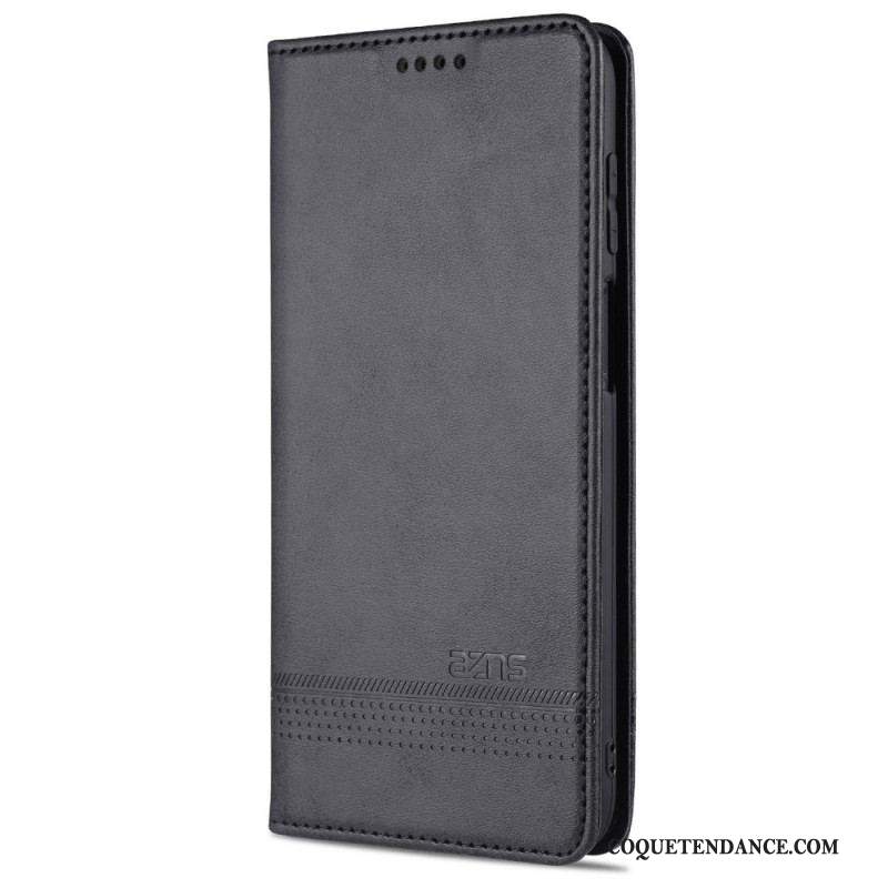 Flip Cover Samsung Galaxy M32 Style Cuir AZNS