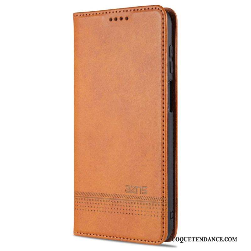 Flip Cover Samsung Galaxy M32 Style Cuir AZNS