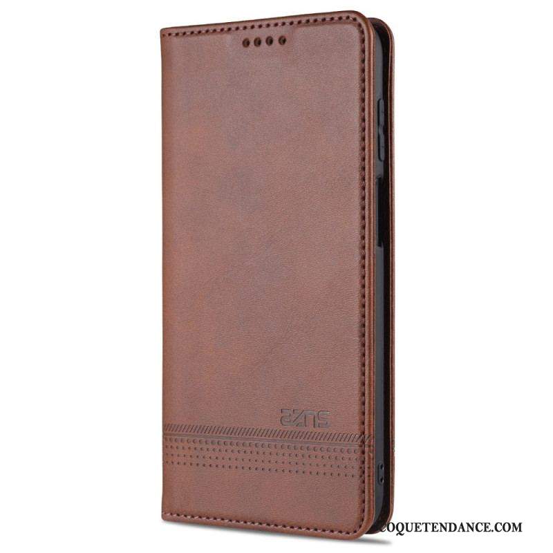 Flip Cover Samsung Galaxy M32 Style Cuir AZNS