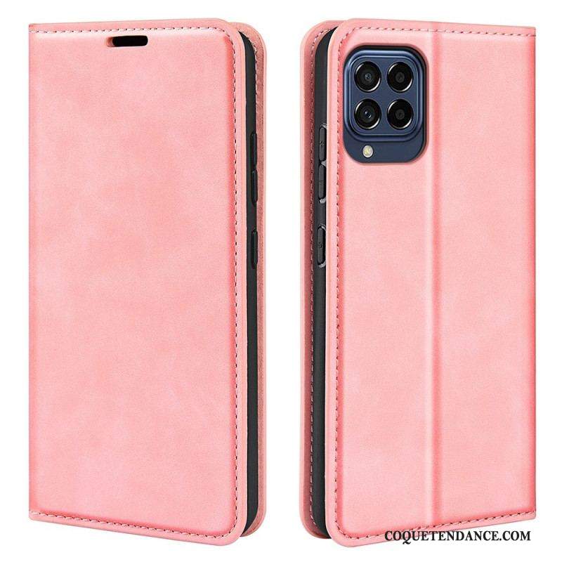 Flip Cover Samsung Galaxy M53 5G Skin-Touch Douceur