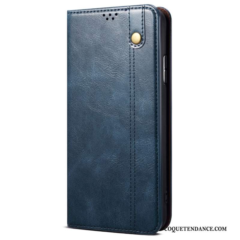 Flip Cover Samsung Galaxy M55 5G Simili Cuir Ciré