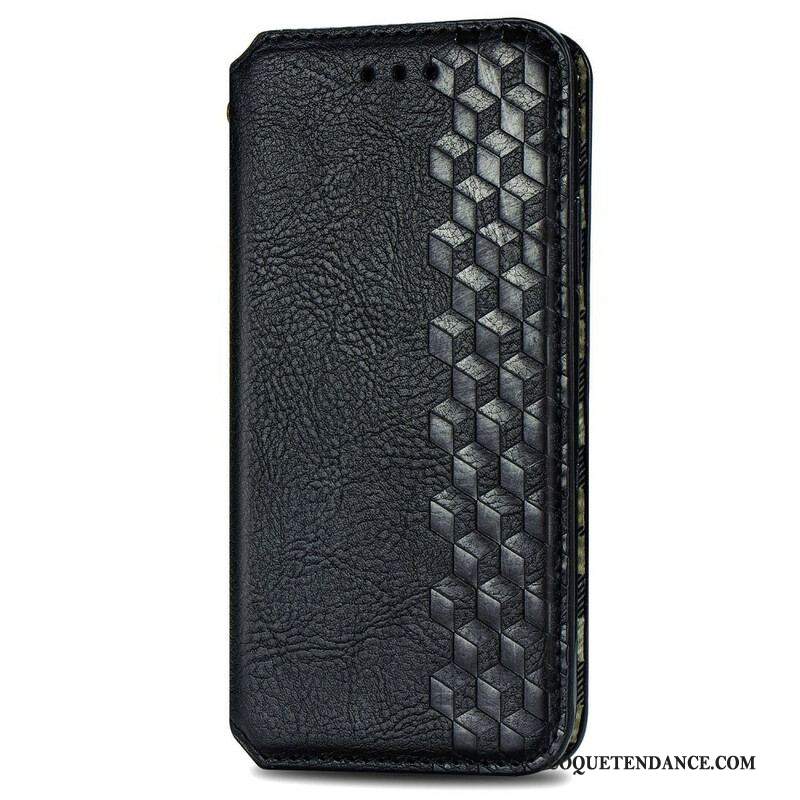 Flip Cover Samsung Galaxy S20 FE Simili Cuir Texture Diamant