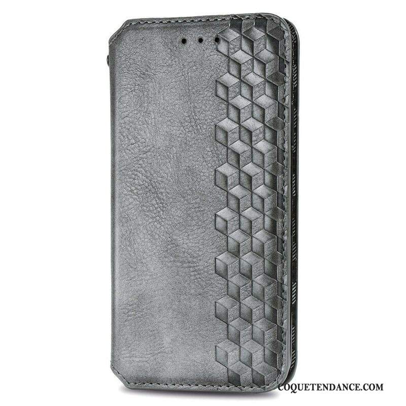 Flip Cover Samsung Galaxy S20 FE Simili Cuir Texture Diamant