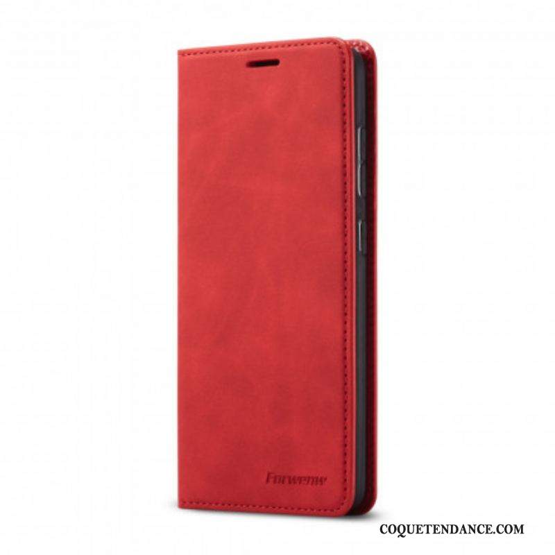 Flip Cover Samsung Galaxy S21 5G Effet Cuir FORWENW