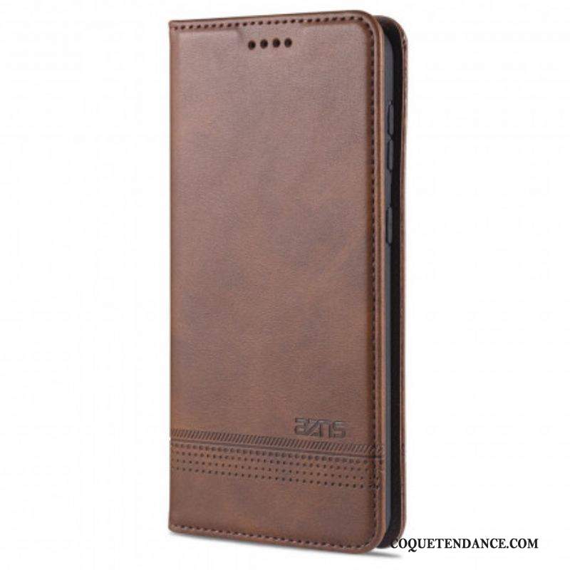 Flip Cover Samsung Galaxy S21 5G Style Cuir AZNS