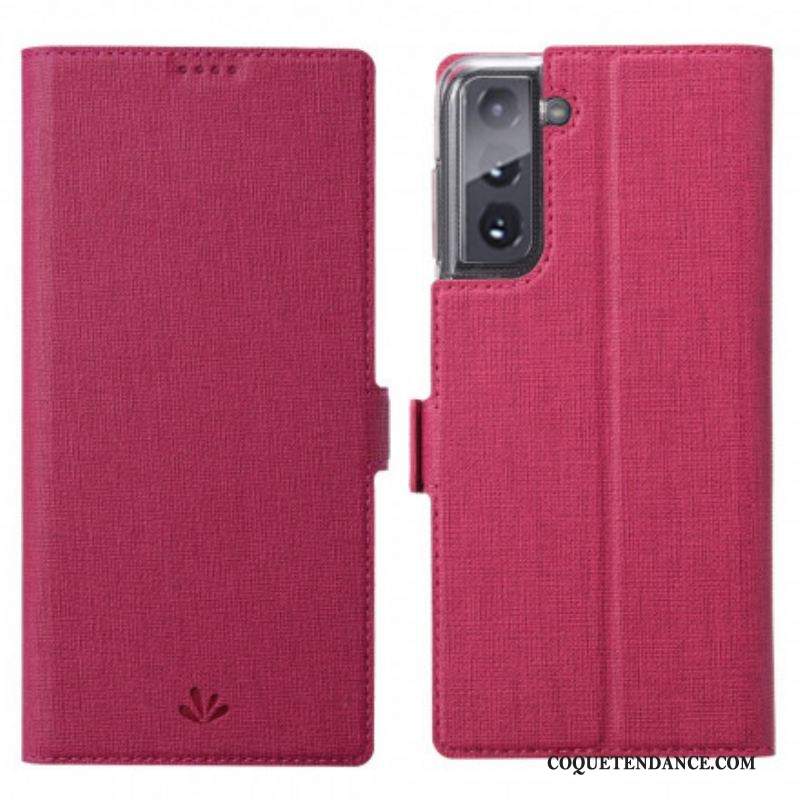 Flip Cover Samsung Galaxy S21 5G Texturée VILI DMX