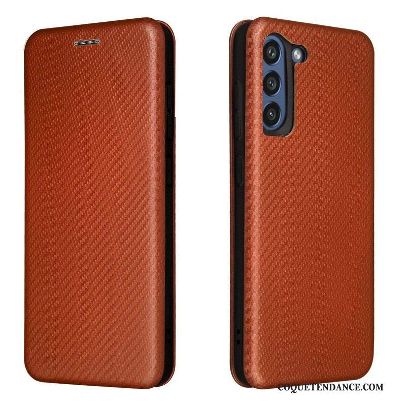 Flip Cover Samsung Galaxy S21 FE Fibre Carbone