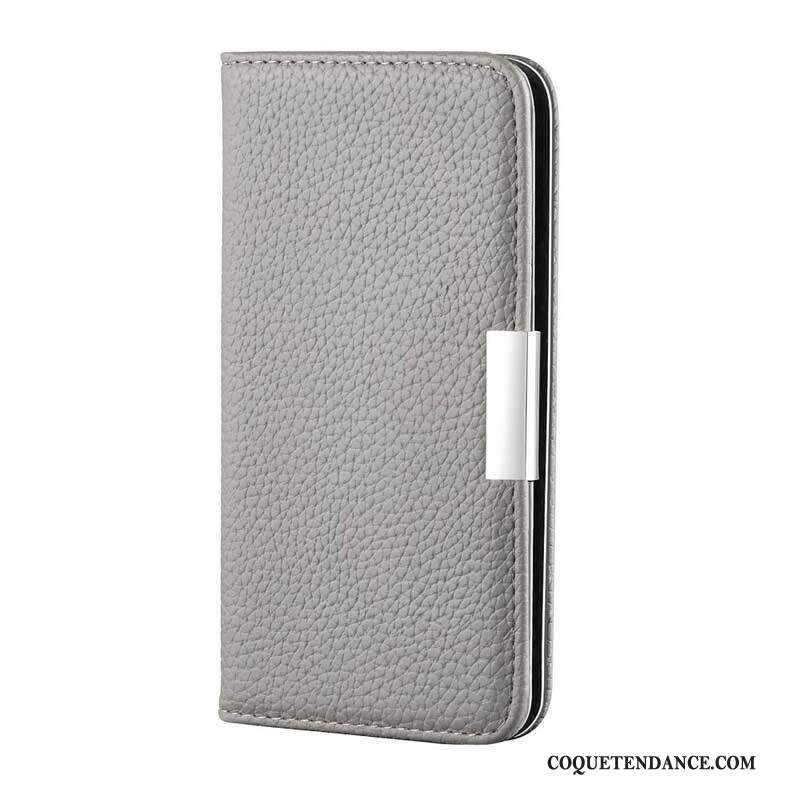 Flip Cover Samsung Galaxy S21 FE Simili Cuir Litchi Ultra Chic